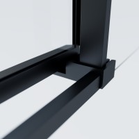 Душевой уголок Vincea Soft 2 VSS-3SO2800CLB 80x80, профиль черный, стекло прозрачное