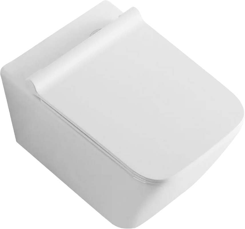 Комплект Унитаз подвесной Bauedge Bau Stil PRO безободковый, с микролифтом, белый + Звукоизоляция Geberit + Инсталляция Duofix Delta 458.163.21.1 с кнопкой смыва, хром