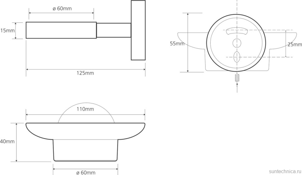 Набор Держатель Bemeta Omega 104110032 + Мыльница 104108042