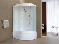 Душевая кабина Royal Bath RB 8120BK1-M L с высоким поддоном, с сиденьем