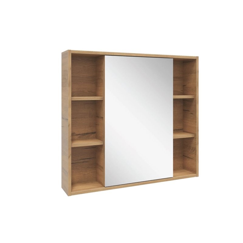 Мебель для ванной комнаты SanStar Graffa 80 дуб вотан, графит софт, раковина Фест 80