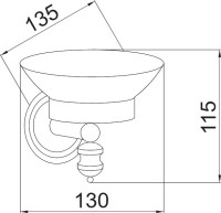 Набор Стакан Boheme Palazzo 10104 + Мыльница 10103 Набор Стакан Boheme Palazzo 10104 + Мыльница 10103