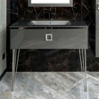 Тумба под раковину Armadi Art Lucido 100 глянцевый графит Тумба под раковину Armadi Art Lucido 100 глянцевый графит