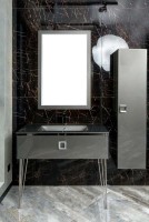 Тумба под раковину Armadi Art Lucido 100 глянцевый графит Тумба под раковину Armadi Art Lucido 100 глянцевый графит