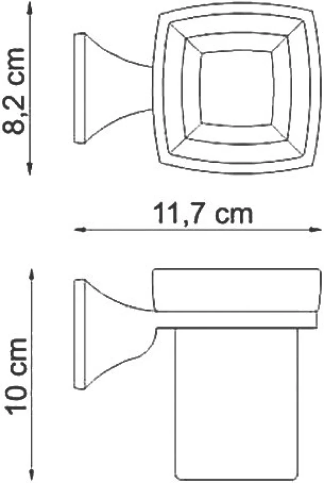 Набор Стакан Wasserkraft Wern K-2528 + Дозатор K-2589