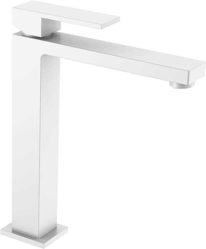 Смеситель для раковины Boheme Qubic 472-MW matt white