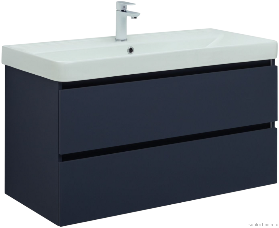 Тумба под раковину без столешницы Aquanet Вега 2.0 100 подвесная, маренго