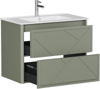 Тумба под раковину без столешницы Allen Brau Paris 80 матовая олива Тумба под раковину без столешницы Allen Brau Paris 80 матовая олива