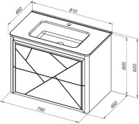 Тумба под раковину без столешницы Allen Brau Paris 80 матовая олива Тумба под раковину без столешницы Allen Brau Paris 80 матовая олива