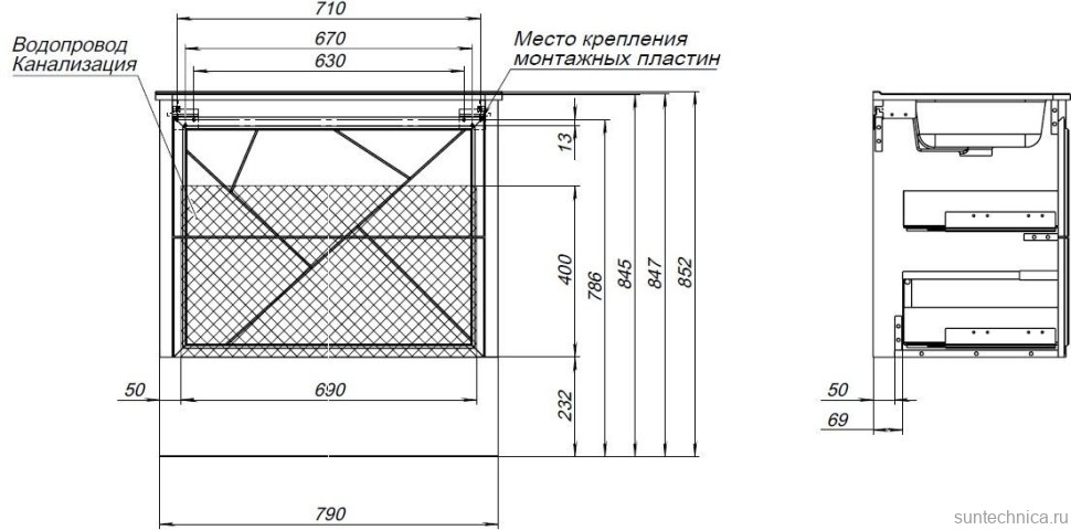 Тумба под раковину без столешницы Allen Brau Paris 80 матовая олива
