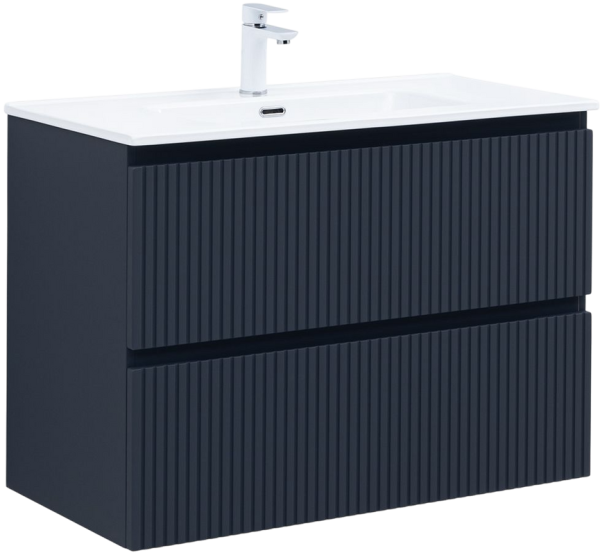 Тумба под раковину Aquanet Джейн (Flat) 90 подвесная, маренго