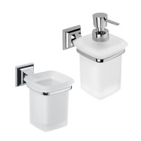 Набор Стакан Colombo Design Portofino B3202 + Дозатор B9325.CR-VAN Набор Стакан Colombo Design Portofino B3202 + Дозатор B9325.CR-VAN