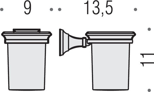 Набор Стакан Colombo Design Portofino B3202 + Дозатор B9325.CR-VAN