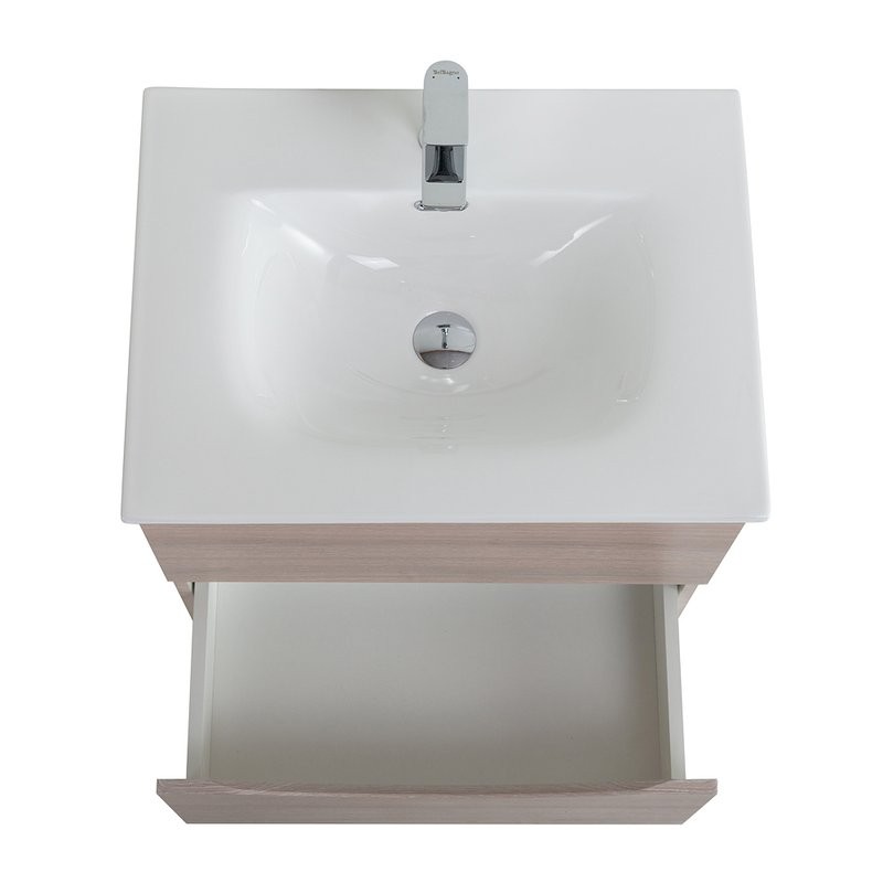 Тумба с раковиной BelBagno Marino-cer-n 70 подвесная, rovere grigio