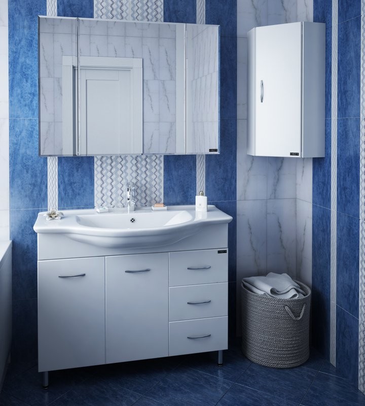 Тумба с раковиной СаНта Эльбрус 100