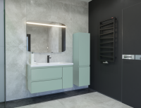 Тумба с раковиной Caprigo Forte 100 R подвесная, селесте