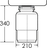 Комплект Мойка AQUATON Беллис 87 шампань + Измельчитель Emar