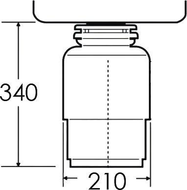 Комплект Мойка AQUATON Беллис 87 шампань + Измельчитель Emar