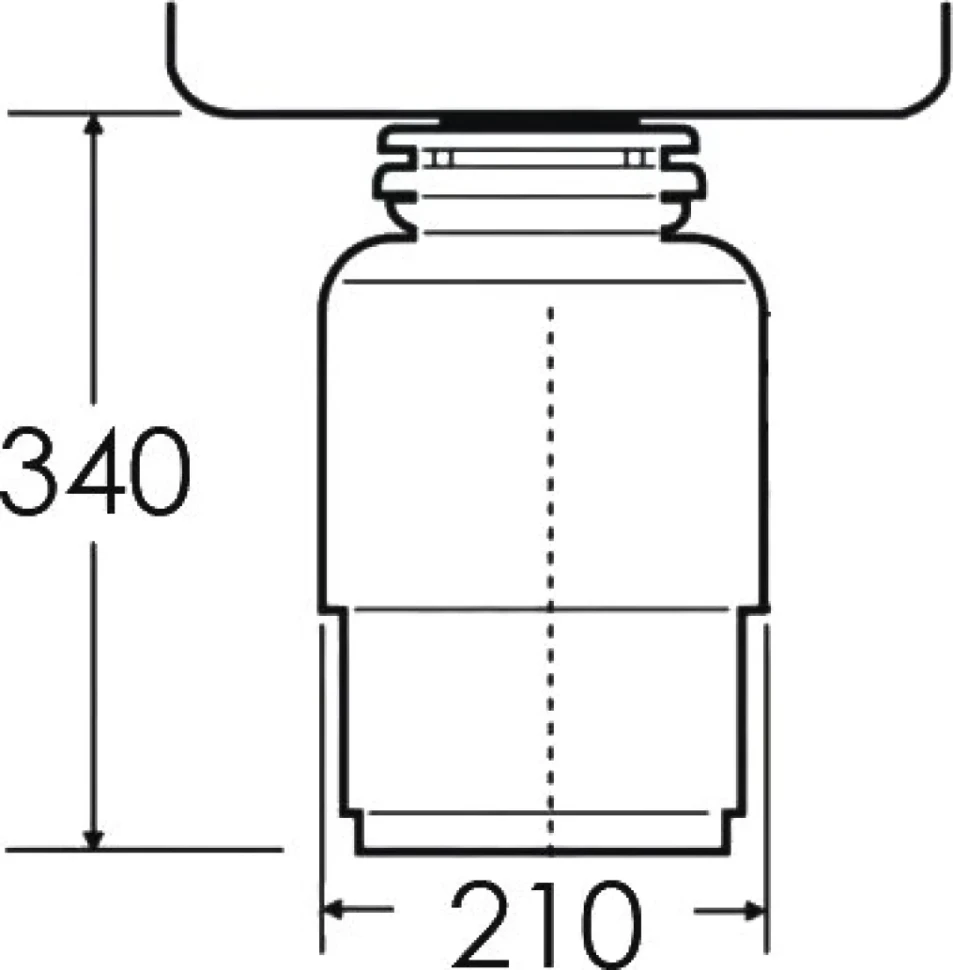 Комплект Мойка AQUATON Беллис 87 шампань + Измельчитель Emar