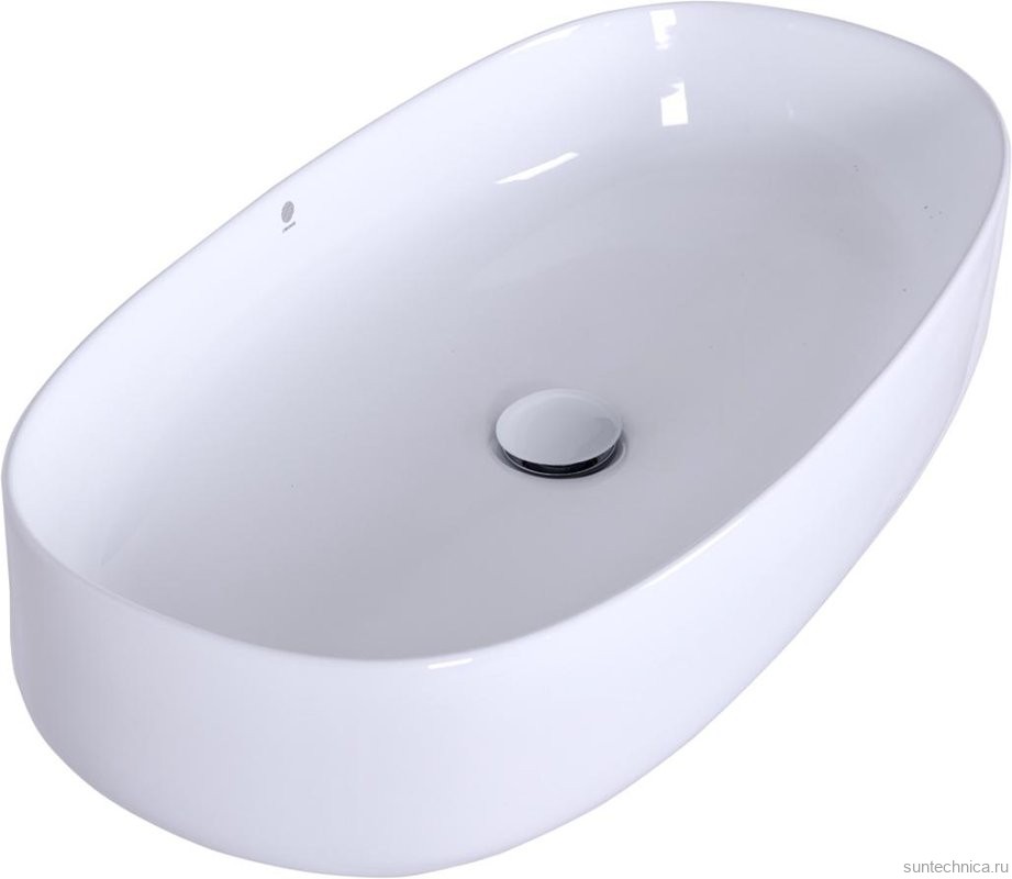 Мебель для ванной комнаты Orange Line 100 подвесная, 2 ящика, матовая белая с раковиной B07-675W