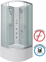 Душевая кабина Niagara Classic NG-2307-14BKG 80x80 см, с гидромассажем
