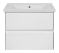 Тумба с раковиной Misty Твист 70 белая глянцевая