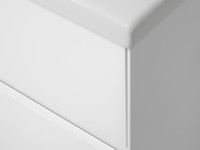 Тумба с раковиной Misty Твист 70 белая глянцевая