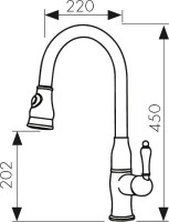 Смеситель для кухни Kaiser Vincent 31344 хром Смеситель для кухни Kaiser Vincent 31344 хром