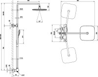 Душевая стойка Ravak 10° Free TD F 091.20/150