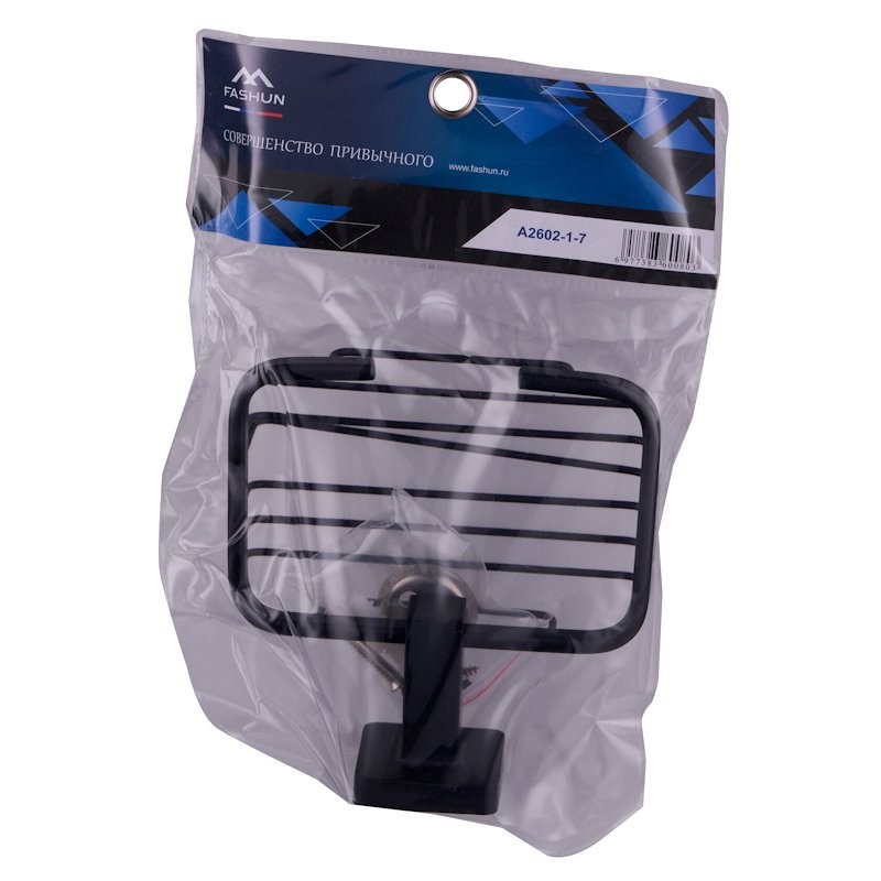 Мыльница Fashun A26 A2602-1-7 настенная, черная