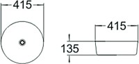 Накладная раковина SantiLine SL-1054