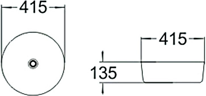 Накладная раковина SantiLine SL-1054
