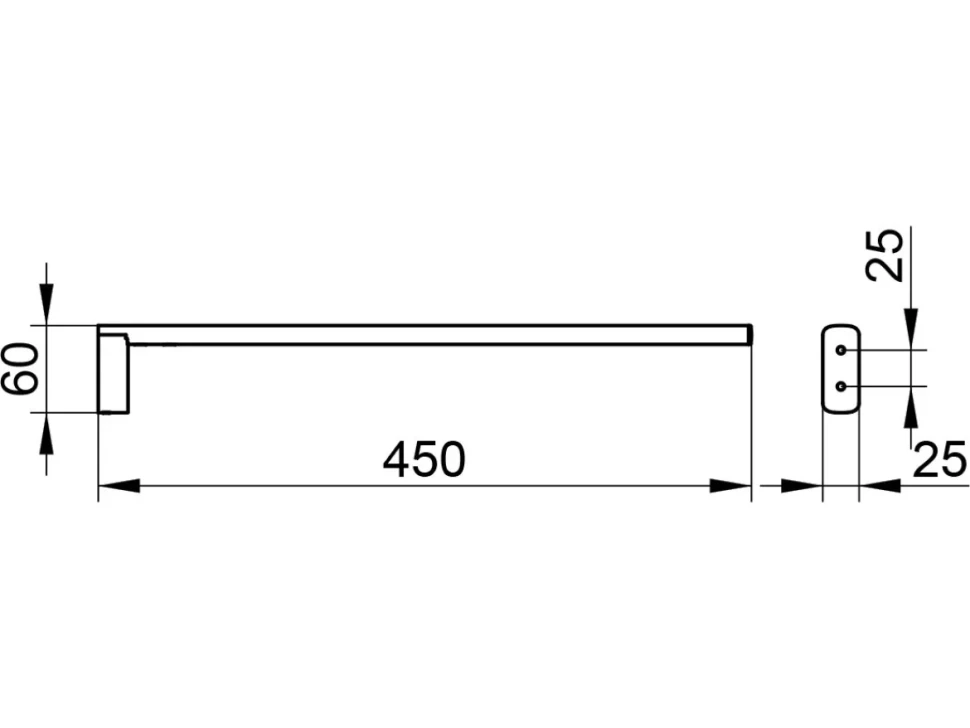 Держатель для полотенец Keuco Edition 400 11520 шлифованное красное золото