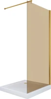 Душевая перегородка Vegas Glass EAF TUR NOVO h1890 76 09 05 профиль золото, стекло бронза