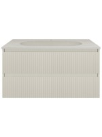 Тумба с раковиной Vincea Welle 100 m.beige soft-touch, раковина VCB-4H100J жасмин