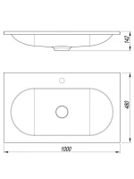 Тумба с раковиной Vincea Welle 100 m.beige soft-touch, раковина VCB-4H100J жасмин