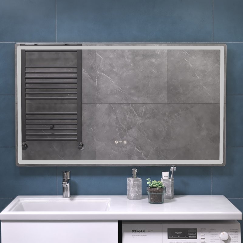 Зеркало Vigo Geometry Step 120 с подсветкой и антизапотевателем