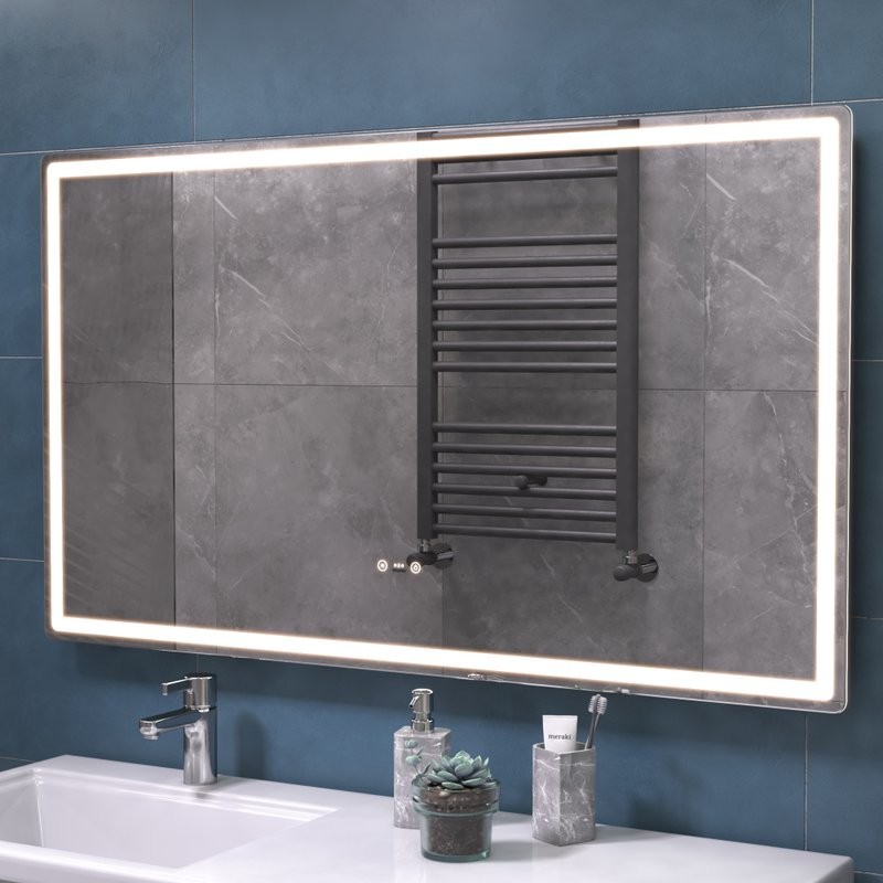 Зеркало Vigo Geometry Step 120 с подсветкой и антизапотевателем