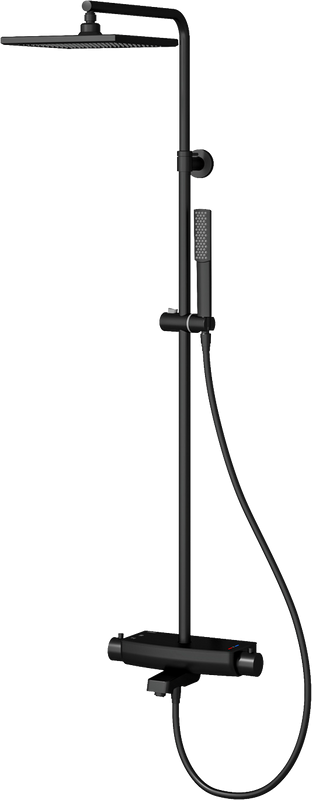Душевая стойка Teska Mira DK3680 черный матовый