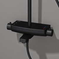 Душевая стойка Teska Mira DK3680 черный матовый