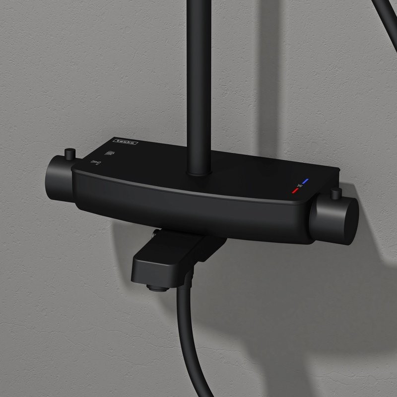Душевая стойка Teska Mira DK3680 черный матовый