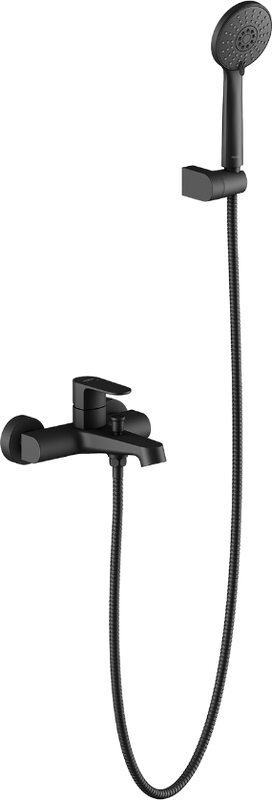 Смеситель для ванны с душем AQUATEK Оберон AQ1249MB матовый черный