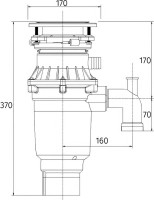 Комплект Мойка Florentina Липси 510 песочная + Измельчитель Bone Crusher BC 810-SL Slim Line
