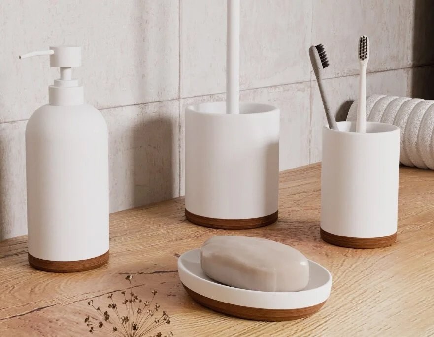 Ершик для унитаза Wasserkraft Mindel K-8827 белый