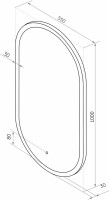 Мебель для ванной комнаты STWORKI Колдинг 60 антрацит, с раковиной Moduo 40 RING, столешница серая матовая