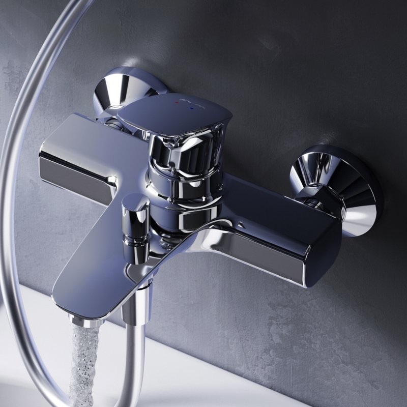 Душевой комплект Смеситель AM.PM Spirit V2.1 F71A10000 + Гарнитур Gem F0190100