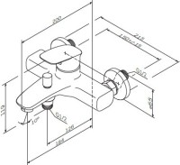 Душевой комплект Смеситель AM.PM Spirit V2.1 F71A10000 + Гарнитур Gem F0190100