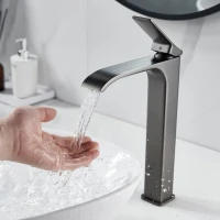 Смеситель для раковины Shevanik S4011T оружейная сталь Смеситель для раковины Shevanik S4011T оружейная сталь