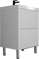 Мебель для ванной комнаты Style Line Стокгольм 60 напольная, белый рифленый софт