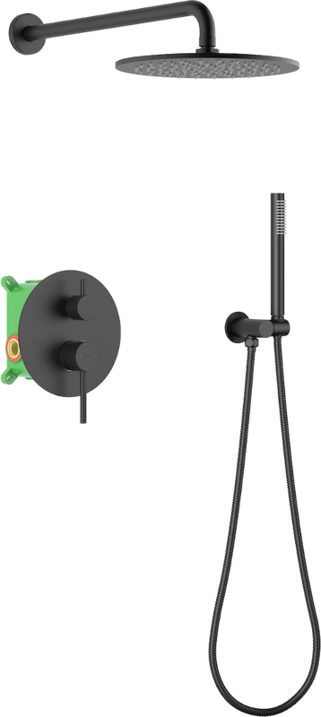 Душевой комплект Timo Saona SX-2369/03SM С ВНУТРЕННЕЙ ЧАСТЬЮ, черный